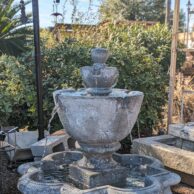 Tuscany Garden Fountain with Quatrefoil Basin